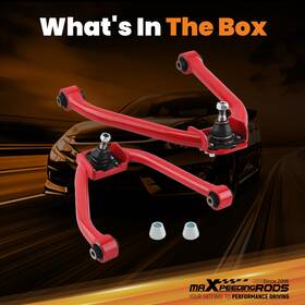 Y965ix Maxpeedingrods 2pcs Adjustable Front Upper Camber Arms Kit For Nissan 350z Z33 2003-2009 Red