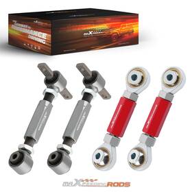 Yil8ng Maxpeedingrods 4x Rear Adjustable Upper Camber Toe Control Arms For Honda Civic 1988-2000