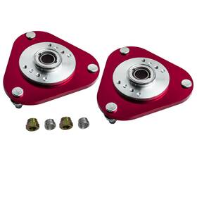 Ziexw6 Maxpeedingrods 2 Piece Lh Rh Front Mount Camber Plates Coil Top Hat For Toyota Celica 2000-2006