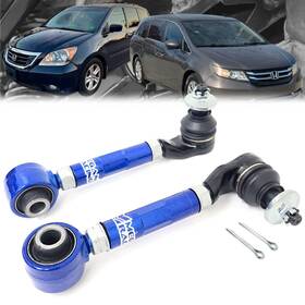 Mrs-ha-1821 Megan Racing Rear Upper Blue Camber Arm Kit Hardened Rubber For 05-17 Honda Odyssey