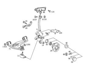 140-330-00-18 Mercedes-benz Genuine Parts Kit Bolt