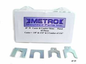 4p-39 Metro Moulded Parts Caster And Camber Shims For Universal Applications 65 Piece Front Plated