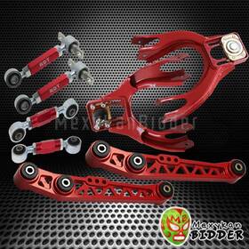 Lca-001 Mexykanbidder Fck Rck Toe-rd New Red Front And Rear Camber Toe Arm Control Kit Civic Eg Del Sol Integra Dc2