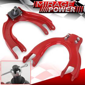 Ck-2005rd-131-n8 Miragepower2008 For 88-91 Civic Crx Ef Si Jdm Front Upper Adjustable Camber Control Arm Kit Red