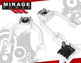Ck-2016wh-556-h1 Miragepower2008 For 94-01 Integra Dc2 White Front Upper Tubular A-arm Adjustable Camber Kit Pair