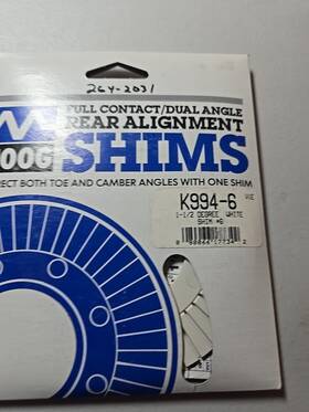 Moog 080066177342 K994-6 Rear Alignment Shim