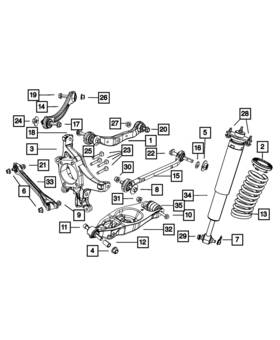 04743314aa Mopar Genuine Camber Link Right 4743314aa