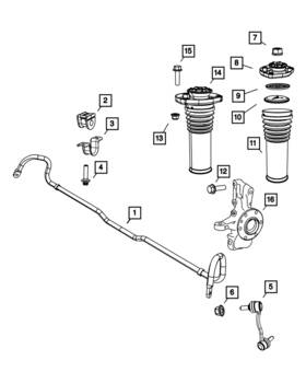 68013712aa Mopar Genuine Bolt