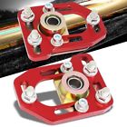 Mur-campte-f-fordmus79-rd Urmarketoutlet Aluminum Red Front Adjustable Camber Caster Plates For Mustang