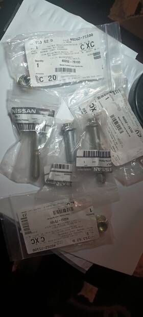 40178-7s00a Nissan Oem Rear Suspension Lower Arm Bolt And Nut 3 Sets 6 Pcs