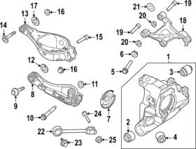 55226-6us0a Nissan Genuine Front Lower Arm Adjust Bolt