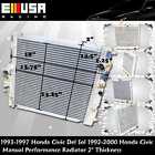 1s062801 Rd Hd001 2 -1s062801 Emusa Manual Performance Radiator For Honda Civic Del Sol