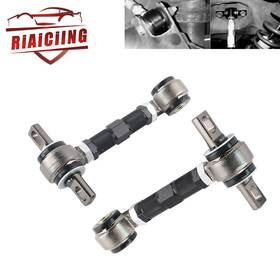 Cr051-bk-2d Riaiciing Adjustable Rear Suspension Camber Control Arms Rod For 1988-00 Honda Civic Black