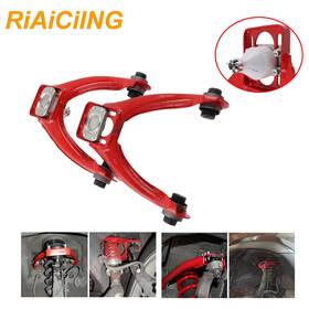 H-cr049-rd Riaiciing Red For Honda Civic Ej Ek Front Upper Control Camber A-arms Kit Adjustable 96-00