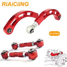 H-wg-098-red Riaiciing Cr054-rd Spherical Bearing Adjustable Rear Camber Arm Toe Set For 2002-2006 Lancer Usa