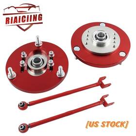 Ccp002-rd-2d Riaiciing Sap002-rd For Bmw 3-series Adjustable Rear Lower Control Arm Camber&front Camber Plate Red