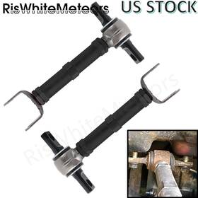 Cr052-bk-d Riswhitemeteors For Honda Civic 01-05 Acura Rsx 02-06 Adjustable Rear Camber Control Arms 2 Pcs