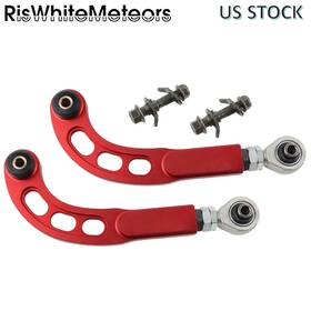 Cr058-rd-d Riswhitemeteors For Scion Tc 05-10 Ant10 Chassis Rear Camber Arm Kit Front Bolts Red