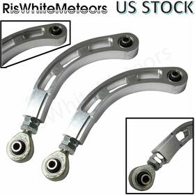 Wg-098-silver-d Riswhitemeteors Silver For Mitsubishi Lancer 02-06/08-17 Bearing Rear Camber Arm Kit Adjustable