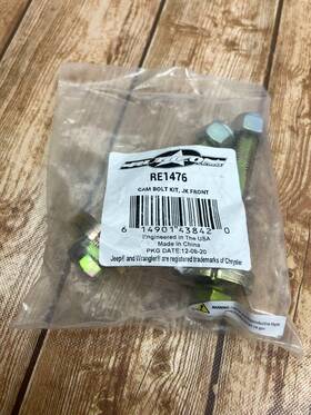 Re1476 Rubicon Express Front Cam Bolt Kit For Jeep Jk