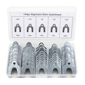Z-8040 Rummaix 144 Pcs Alignment Shims Metal Shim Kit Adjustable Spacers Camber Caster Sh