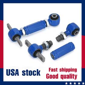 Se-9802b Selong For 88-00 Honda Civic 94-01 Acura Integra Adjustable Steel Rear Camber Kit Blue