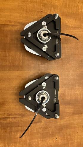 1230960 Silver Project Camber Plates For Ford Focus Mazda 3 Volvo C30 - Adjustable Black