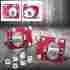 Mur-cambkit-cas-fordmus94-rd Sn-95 Urmarketoutlet Red 2.5 Adjustable Camber Caster Plates Kit For Ford 94-04 Mustang