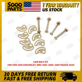 Kr86376 Soooparts Arm Alignment Cam Bolt Kit For 99-18 Chevrolet/ Gmc 1500/ 2500/ 3500 Trucks Suvs