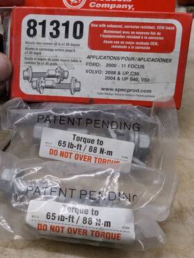 Specialty Products 082642813101 81310 Rear Camber Adjusting Bolts 00-11 Focus Volvo C30 V50