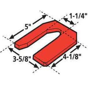 36061 Specialty Products Prevost Single Slot 1/16 Inch Thick Caster Shims Set Of 6