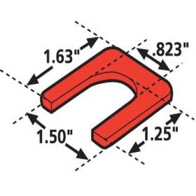 36071 Specialty Products Prevost Single Slot 1/16 Inch Alignment Caster Shims Set Of 6