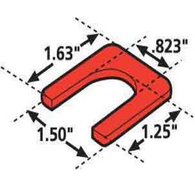 36072 Specialty Products Prevost Single Slot 1/8 Inch Alignment Caster Shim Set Of 6