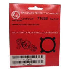 71626 Specialty Products Spc .75 Rear Camber/toe Shim For Camry Corolla Geo