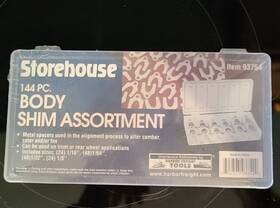 93754 Storehouse 144pc Alignment Body Shim Assortment Camber Caster Toe Steel