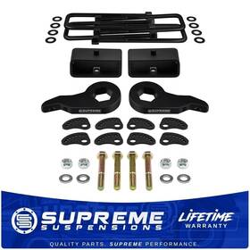 72976 Supreme Suspension 3 Inch Front 2 Rear Lift For 1999-2007 Silverado Sierra 4wd Camber Alignment Kit