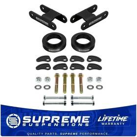 72987 Supreme Suspension 3 Inch Front 2 Rear Lift Kit For 04-12 Colorado Canyon 2wd Camber Lock Out Plates