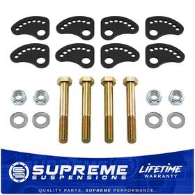 72893 Supreme Suspensions Camber Lock-out Alignment Fix For 2003-2010 Hummer H2 H3 Upper Arm Cam Bolt Kit