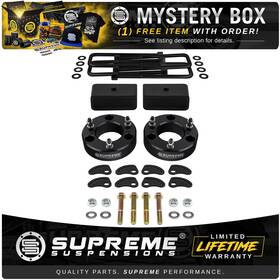 72994 Supreme Suspensions 3 Inch Front 2 Rear Lift Camber Adjust Kit For 07-19 Chevy Silverado Sierra 1500