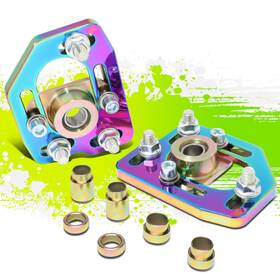 Tsk-cbkpltfm90rb Top Street King For 90-93 Ford Mustang Front 2pcs Adjustable Camber/caster Plates Neo Chrome Tsk-cbkpltfm90rb Top Street King For 90-93 Ford Mustang Front 2pcs Adjustable Camber/caster Plates Neo Chrome