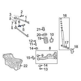 4840942020 Toyota Oe For Rav4 01-05 Rear Alignment Camber Adjusting Eccentric
