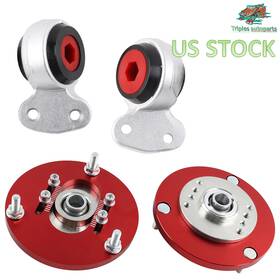 Bus002-sl-thw Triples Autoparts Sap002-rd 4pcs Upper Top Mount Camber Plate Heavy Duty Front Bushings For Bmw E36 E46 Z4