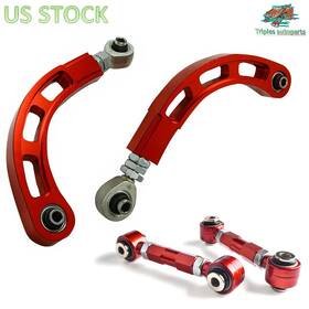 Cr054-rd-thw Triples Autoparts Wg-098-red Pair Adjustable Rear Camber Arm Spherical Bearing Toe Arms For 2002-06 Lancer