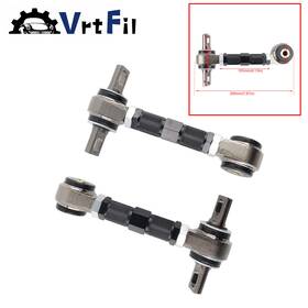 H-cr051-bk Vrtfil For Honda Civic Rear Suspension Camber Control Arms Rod Adjustable 1988-00 Black