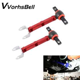 Cr052-rd-3d Vvorhsbell Red Adjustable Rear Upper Camber Arm Rod For Honda Civic 01-05 Acura Rsx 02-06