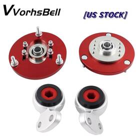 Bus002-sl-3d Vvorhsbell Sap002-rd New Camber Plate Top Upper Mount And Aluminum Control Arm Bushings Fit For Bmw E46