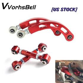 Cr054-rd-3d Vvorhsbell Wg-098-red For 2002-2006 Lancer Spherical Bearing Rear Camber Arm And Toe Arms Kit Adjustable