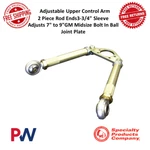 Spc Adj. Upper Control Arm W/rod Ends 3.75" Sleeve Gm Mid Size Bolt-in Plate. Fixed Price $193.07.