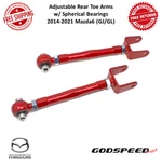 Godspeed Adjustable Rear Toe Arms W/ Spherical Bearings For 14-21 MAZDA6 (gj/gl). Fixed Price $143.00.
