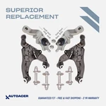 Autoacer -8P Front Lower Control Arms Ball Joints & Camber Bolt Kit Tacoma 95-04. Fixed Price $390.00.